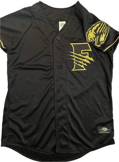 Women's Black/Gold Replica Alt. Jersey