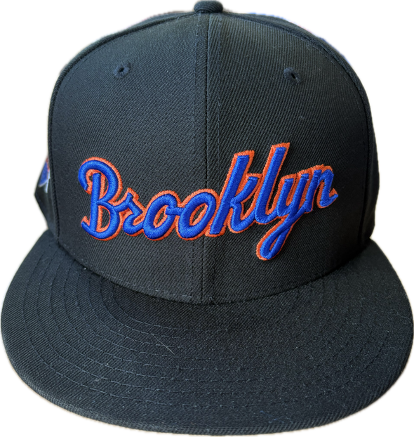 NEW ERA 5950 BLACK SCRIPT FITTED CAP