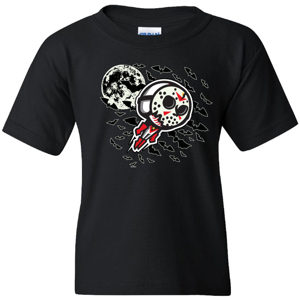 Youth Black Glow-In-The-Dark Halloween Tee 2