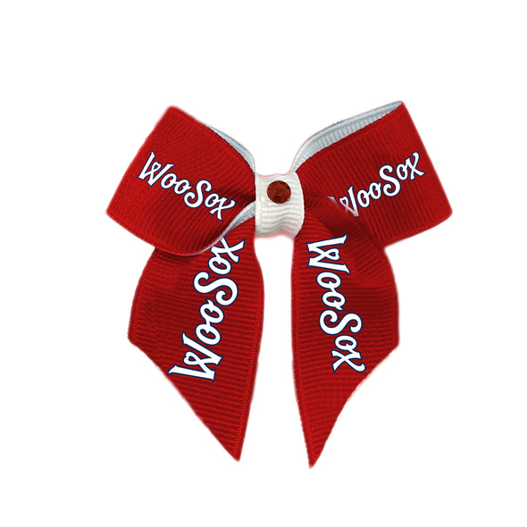 Worcester Red Sox Red WooSox Hair Bow