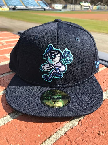 FINAL SALE The Asheville Tourists Batting Practice New Era Full Body Moon Fitted Cap