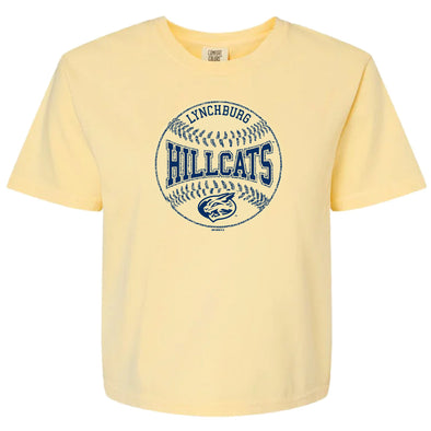 Lynchburg Hillcats Women's Comfort Colors Cropped Boxy Tee