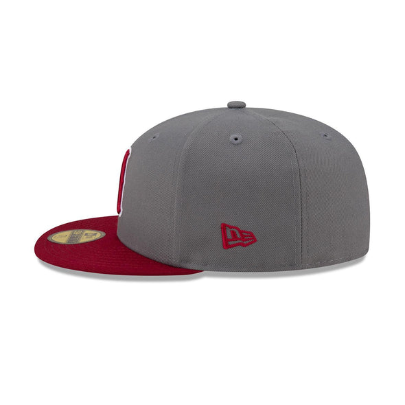 Nashville Sounds New Era 59FIFTY Storm Grey Cardinal N Logo Hat