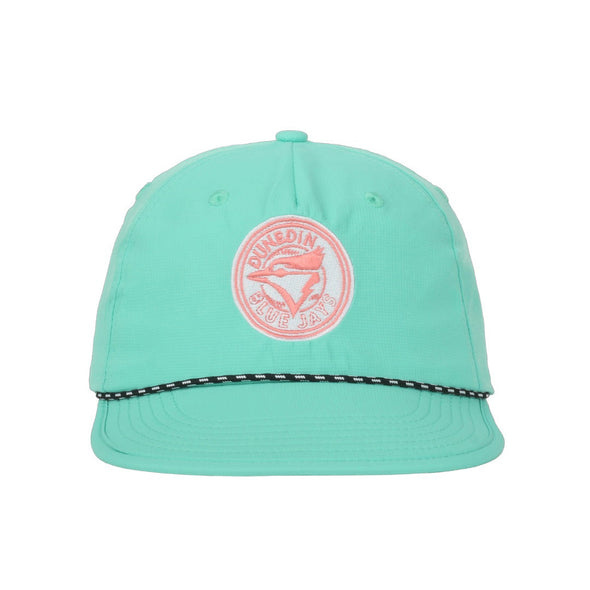 Dunedin Blue Jays Sea Foam 5 Panel Packable Cap