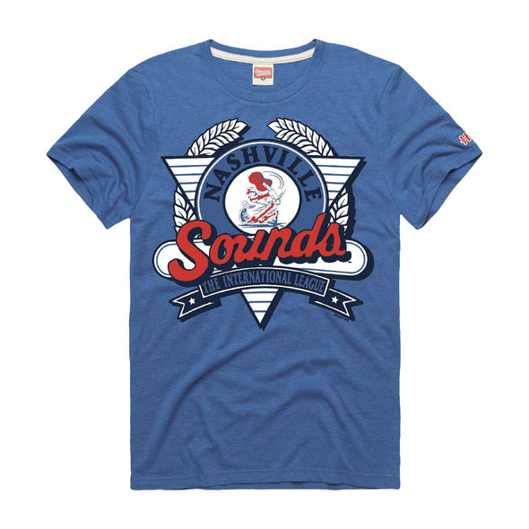 Nashville Sounds Homage Royal Crest Throwback Tee