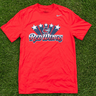 Rochester Red Wings Nike 4th of July Red Dri-Fit T-Shirt