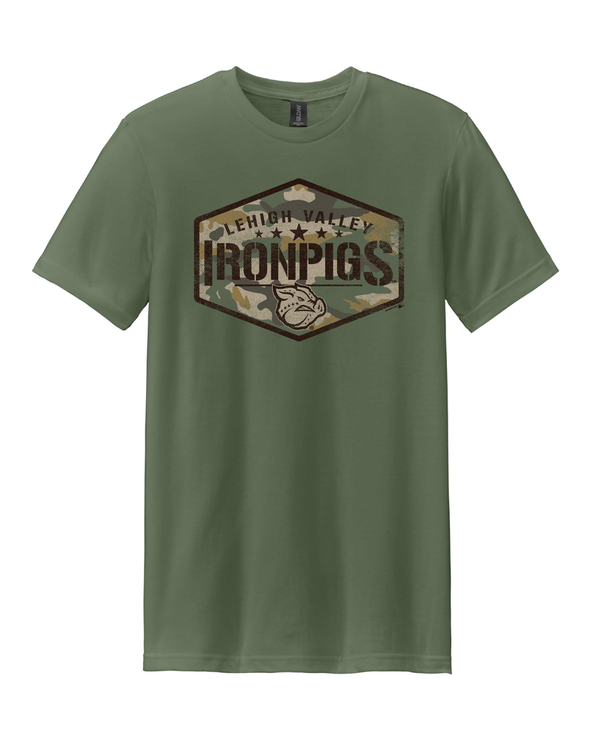 Lehigh Valley IronPigs Camo Mens Tee