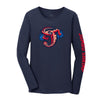 Jacksonville Jumbo Shrimp 108 Stitches Ladies Vintage Home Logo L/S Tee