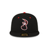 Nashville Sounds New Era 59FIFTY Black Note Logo Hat