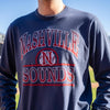 Nashville Sounds '47 Brand Atlas Blue Top Spin Franklin Long Sleeve Tee