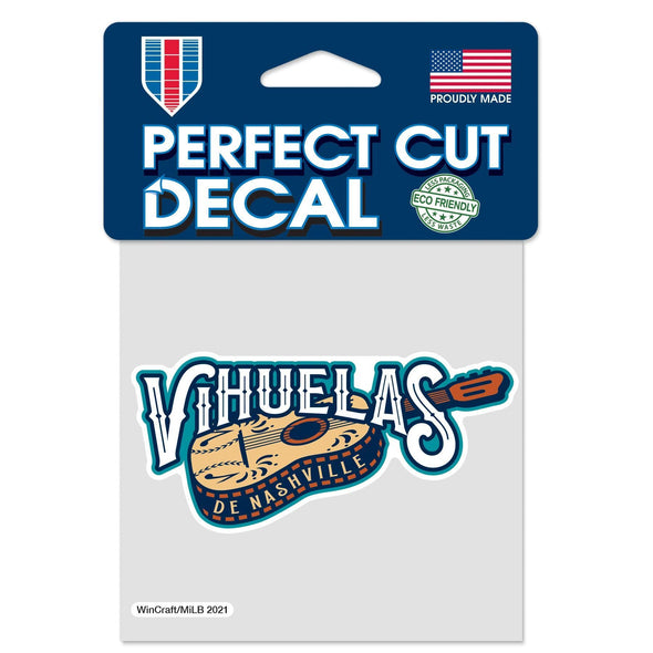 Nashville Sounds Vihuelas 4x4 Perfect Cut Decal