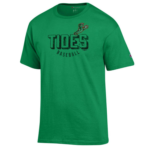 Norfolk Tides Champion Green T-Shirt