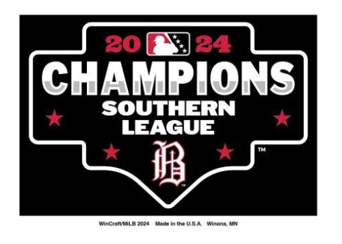 2024 Southern League Champions 2x3 Metal Magnet