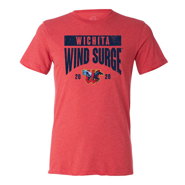 Wichita Wind Surge Adult Red Collegiate Tee