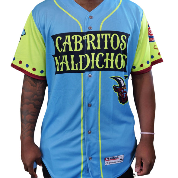 South Bend Cubs 2025 Authentic On Field Cabritos Maldichos Jersey