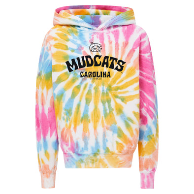 Carolina Mudcats Youth Crazy Cotton Candy Swirl Hood