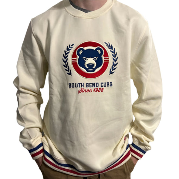 South Bend Cubs New Era Men's Cuffed Crew neck Sweatshirt