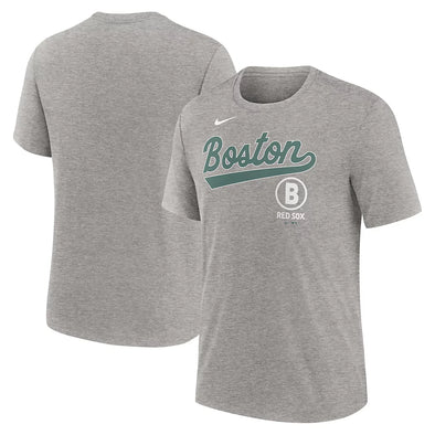 Boston Red Sox Nike 2025 Gray City Connect Performance Tri-Blend Tee