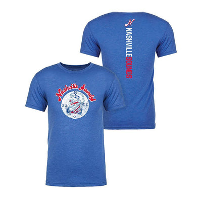 Nashville Sounds 108 Stitches Royal Razorback T