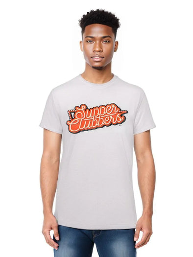 Wisconsin Supper Clubbers Gray Script T-Shirt