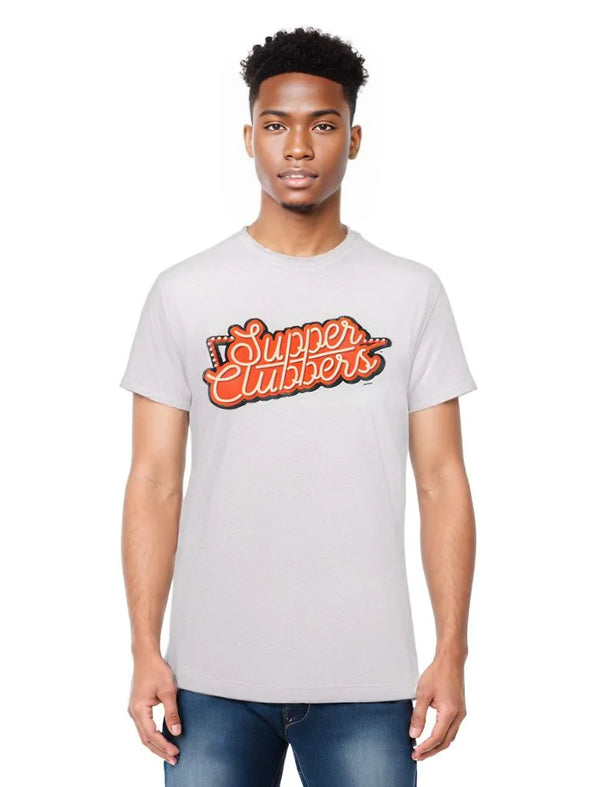 Wisconsin Supper Clubbers Gray Script T-Shirt