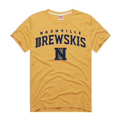 Nashville Sounds Homage Gold Brewskis Tee