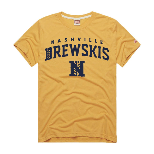 Nashville Sounds Homage Gold Brewskis Tee