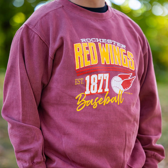 Rochester Red Wings Retro Washed Crewneck