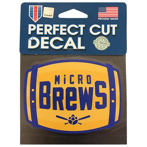 Carolina Mudcats Micro Brews Barrel Decal