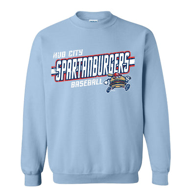 Adult Light Blue Script Sweatshirt