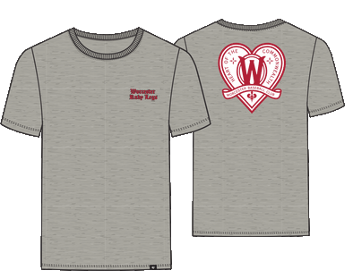 Worcester Ruby Legs Gray Primary Double Tee