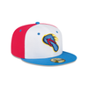 San Antonio Missions Flying Chanclas De San Antonio Alternate Pinwheel 5950 Fitted Cap and Ticket Voucher Pack