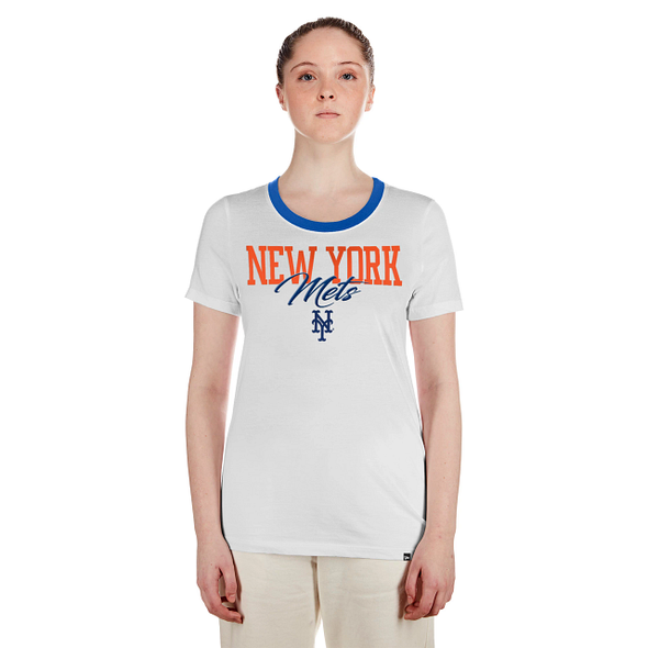 BRP NEW! NY Mets Women's White S/S T-Shirt