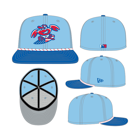 Jersey Shore BlueClaws New Era July 4th 5950 Fitted Cap