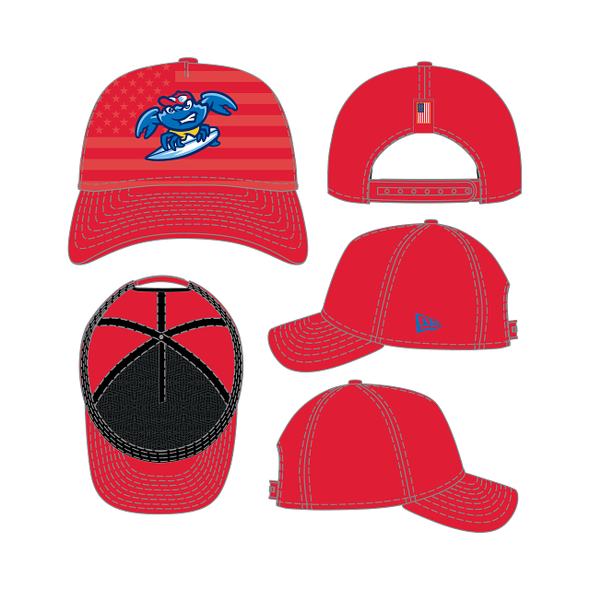 Jersey Shore BlueClaws New Era 9FOURTY Flag Adjustable Cap