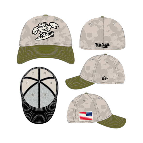 Jersey Shore BlueClaws New Era AFD 2025 39THIRTY Stretch Fit Cap