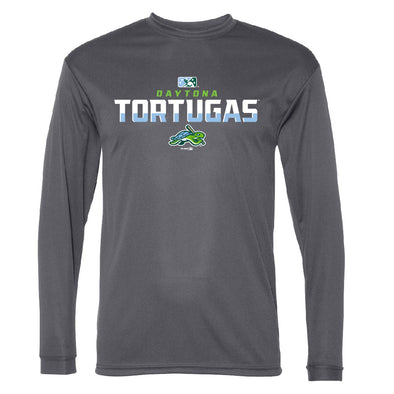 GRAY LONG-SLEEVE PERFORMANCE T-SHIRT