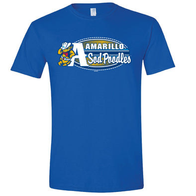 Amarillo Sod Poodles Royal Blue Lean A Durant Tee