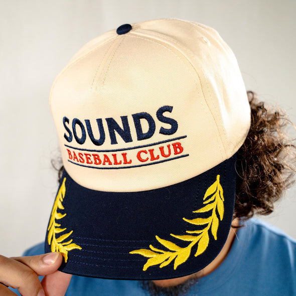 Nashville Sounds American Needle Navy & Ivory Club Captain Adjustable Hat