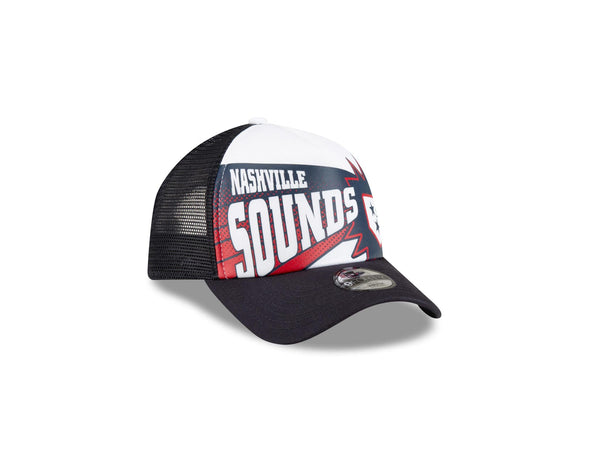 Nashville Sounds New Era Youth 9Forty Comic Adjustable Hat