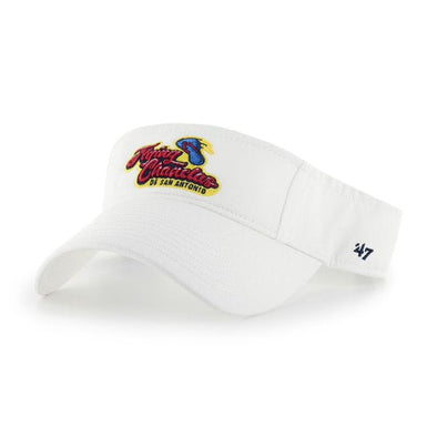 San Antonio Missions Flying Chanclas De San Antonio '47 Brand White Clean Up Visor