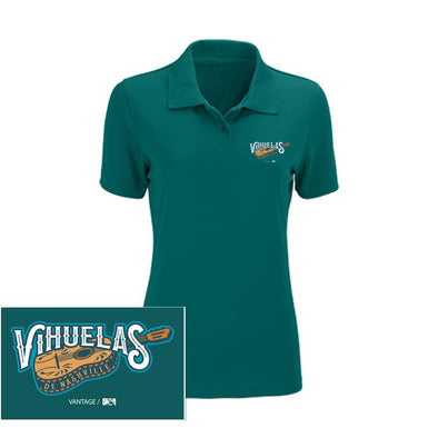 Nashville Sounds Ladies Teal Omega Vihuelas Polo