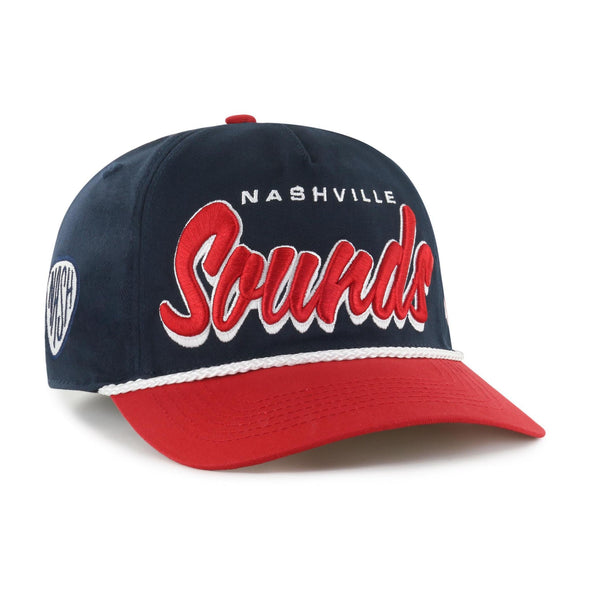 Nashville Sounds '47 Brand Navy & Red Drop Shadow Rope Hitch Hat