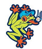 Everett AquaSox Frog Earrings