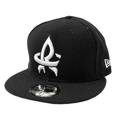 New Era 59-50 Black w/ White RC Fitted Cap