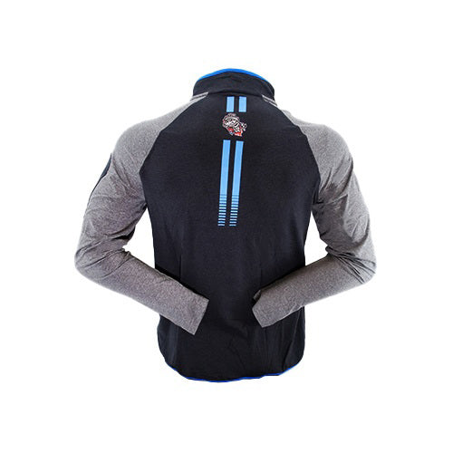 Mens Brushed Heather Primary 1/4 Zip