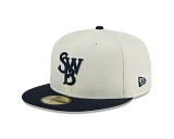 Scranton Wilke's-Barre RailRiders 59Fifty Cream SWB Cap