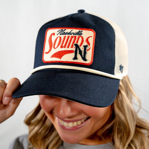 Nashville Sounds '47 Brand Navy Emmett N Logo Hitch Hat
