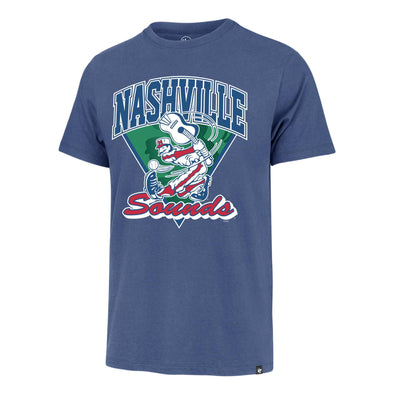 Nashville Sounds '47 Brand Cadet Blue Barrel Franklin Tee