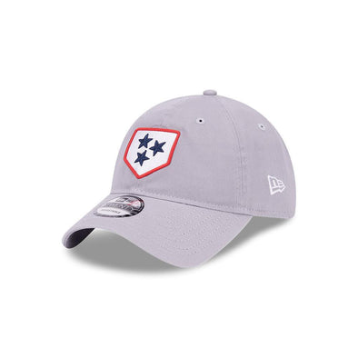 Nashville Sounds New Era 9TWENTY Evergreen Grey Plate Logo Adjustable Hat